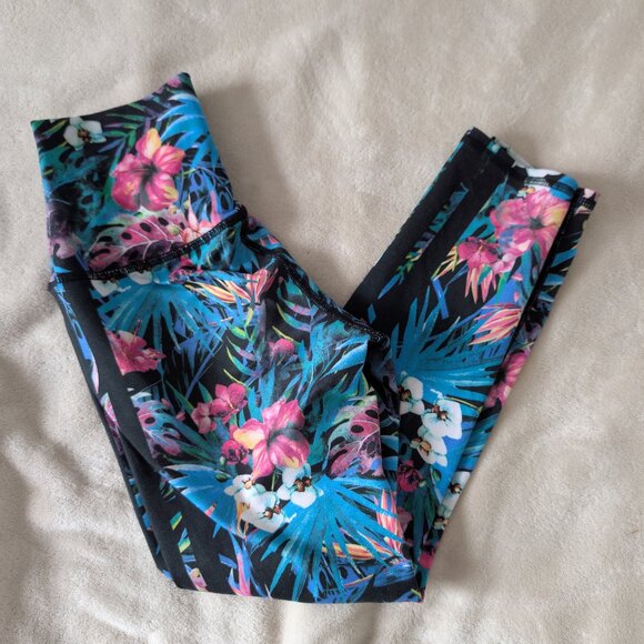 3/$30 Tropical compression leggings - Picture 1 of 5